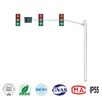 单悬臂圆锥形红绿灯杆件