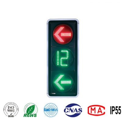 方型400mm铝壳3联倒计时红绿灯